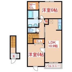 ビンテージ01の物件間取画像